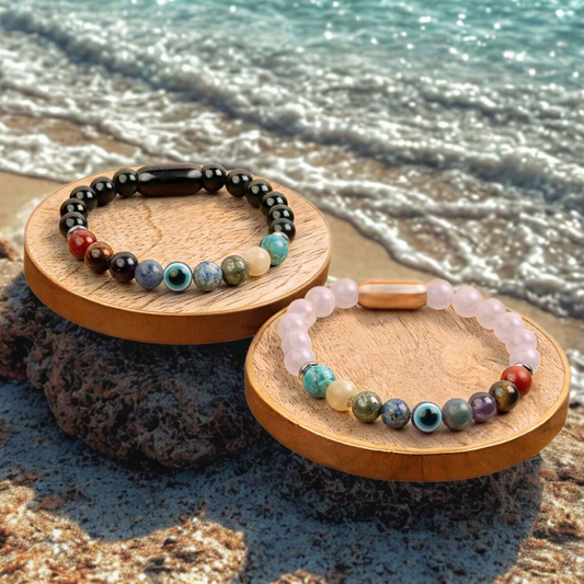 Super 9 Chakra Natural Stone Bracelet