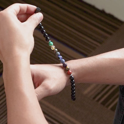Super 9 Chakra Natural Stone Bracelet